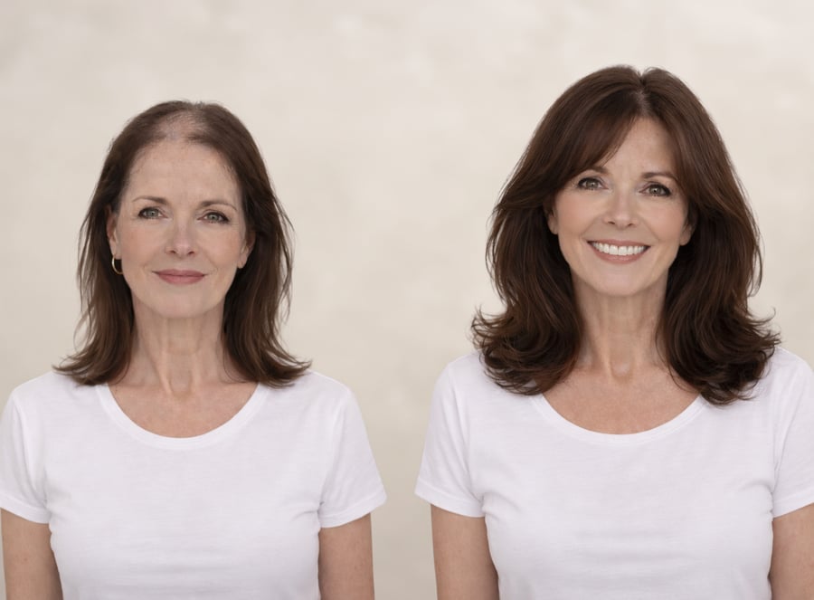 Hairlosophy Before and After Brunette-2 Hairlosophy Before and After Brunette-2